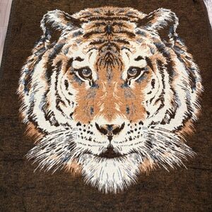 Tiger Blanket | Large Reversible Plush | Cozy Lodge Style